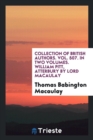 Collection of British Authors. Vol. 507. in Two Volumes. William Pitt, Atterbury by Lord Macaulay - Book
