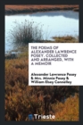 The Poems of Alexander Lawrence Posey. Collected and Arranged, with a Memoir - Book