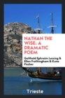 Nathan the Wise : A Dramatic Poem - Book