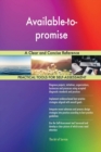 Available-To-Promise a Clear and Concise Reference - Book