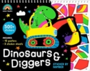 Dinosaurs and Diggers- Sticker by Number - Book