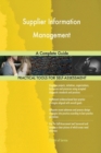Supplier Information Management a Complete Guide - Book