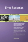 Error Reduction a Complete Guide - Book