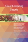 Cloud Computing Security A Complete Guide - 2020 Edition - Book