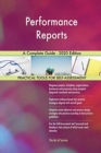 Performance Reports A Complete Guide - 2020 Edition - Book