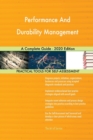 Performance And Durability Management A Complete Guide - 2020 Edition - Book