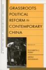 Grassroots Political Reform in Contemporary China - Book