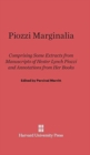 Piozzi Marginalia : Comprising Some Extracts from Manuscripts of Hester Lynch Piozzi and Annotations from Her Books - Book