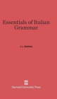 Essentials of Italian Grammar - Book