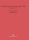 Notable American Women 1607-1950, Volume II : G-O - Book