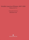 Notable American Women 1607-1950, Volume III : P-Z - Book