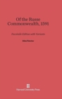Of the Russe Commonwealth, 1591 : Facsimile Edition with Variants - Book