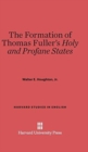 The Formation of Thomas Fuller's Holy and Profane States - Book