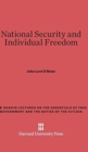 National Security and Individual Freedom - Book