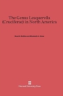 The Genus Lesquerella (Cruciferae) in North America - Book