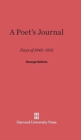A Poet's Journal : Days of 1945-51 - Book