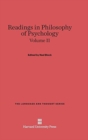 Readings in Philosophy of Psychology, Volume II - Book