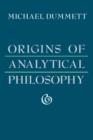 The Origins of Analytical Philosophy - Book