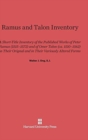 Ramus and Talon Inventory : A Short-Title Inventory of the Published Works of Peter Ramus (1515-1572) and of Omer Talon (Ca. 1510-1562) in Their Original and in Their Variously Altered Forms - Book