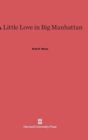 A Little Love in Big Manhattan : Two Yiddish Poets - Book