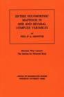 Entire Holomorphic Mappings in One and Several Complex Variables. (AM-85), Volume 85 - Book