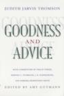 Goodness and Advice - Book