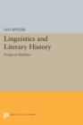 Linguistics and Literary History : Essays in Stylistics - Book