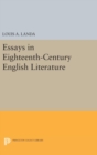 Essays in Eighteenth-Century English Literature - Book