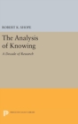 The Analysis of Knowing : A Decade of Research - Book