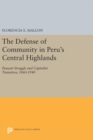 The Defense of Community in Peru's Central Highlands : Peasant Struggle and Capitalist Transition, 1860-1940 - Book