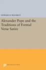 Alexander Pope and the Traditions of Formal Verse Satire - Book