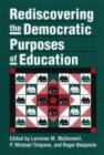 Rediscovering the Democratic Purposes of Education - Book