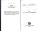 Religion and Global Order - Book