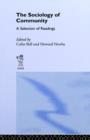 Sociology of Community : A Collection of Readings - Book