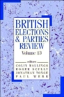 British Elections & Parties Review : Volume 13 - Book