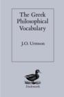 The Greek Philosophical Vocabulary - Book