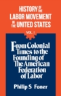 History of the Labour Movement in the United States : v. 1 - Book