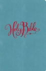 NKJV, Reference Bible, Compact, Large Print, Leathersoft, Turquoise, Red Letter Edition - Book