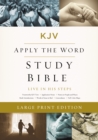 KJV, Apply the Word Study Bible, Large Print, Hardcover, Red Letter Edition : Live in His Steps - Book
