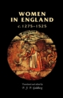 Women in England, 1275-1525 - Book