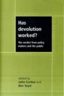 Has Devolution Worked? : The Verdict from Policy-Makers and the Public - Book