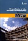 Specification for Piling and Embedded Retaining Walls - Book
