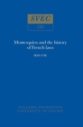 Montesquieu and the History of French Laws - Book