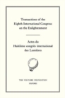 Transactions of the Eighth International Congress on the Enlightenment/Actes du Huitieme congres international des Lumieres - Book