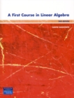 A First Course In Linear Algebra - Book