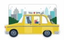 New York City Taxi Shaped Cover Sticky Notes - Book