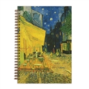 Van Gogh Terrace at Night 7 x 10" Wire-O Journal - Book