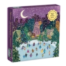 Merry Moonlight Skaters 500 Piece Foil Puzzle - Book