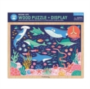 Ocean Life 100 Piece Wood Puzzle + Display - Book