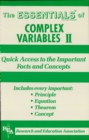 Complex Variables II Essentials - eBook